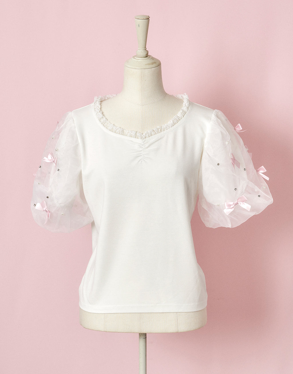 mellfy memory Happiness ribbon puff Top
