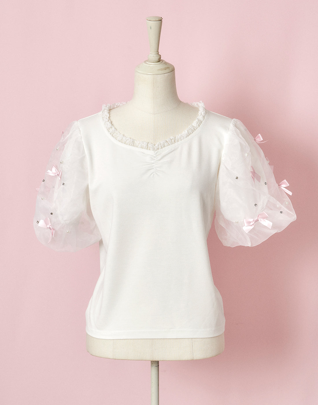 mellfy memory Happiness ribbon puff Top