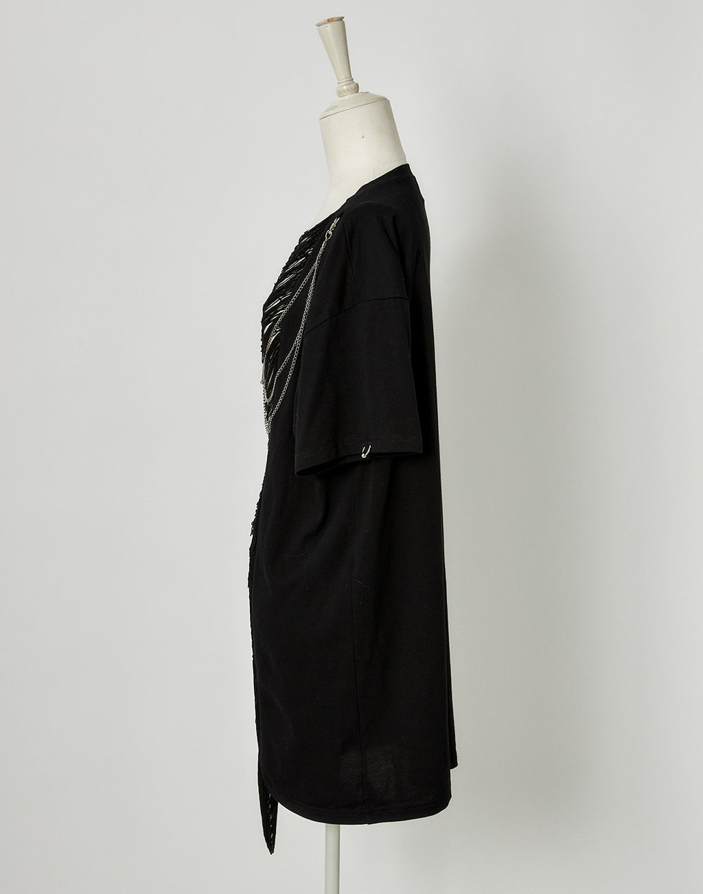 Fringe bone chain t-shirt