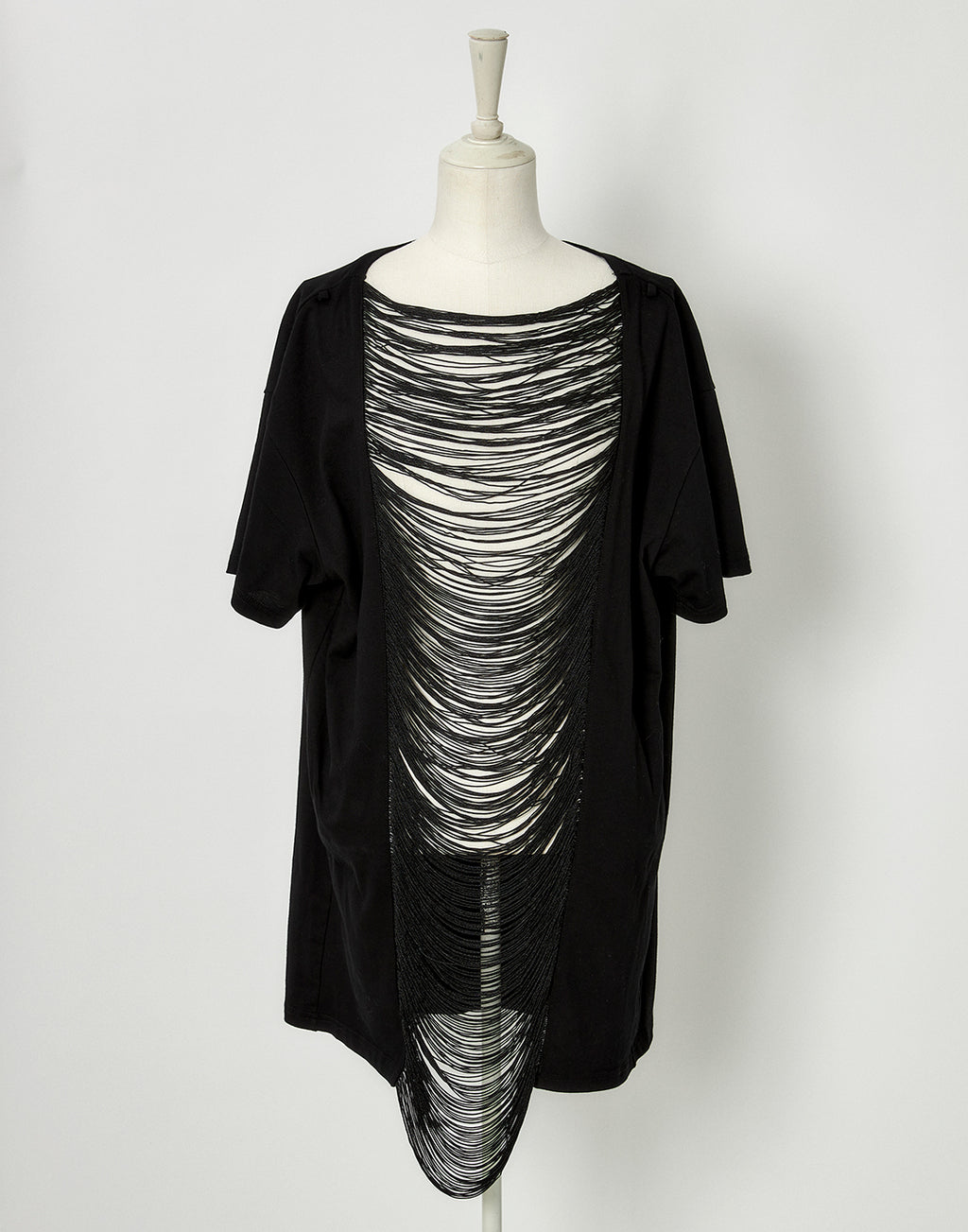 Fringe bone chain t-shirt