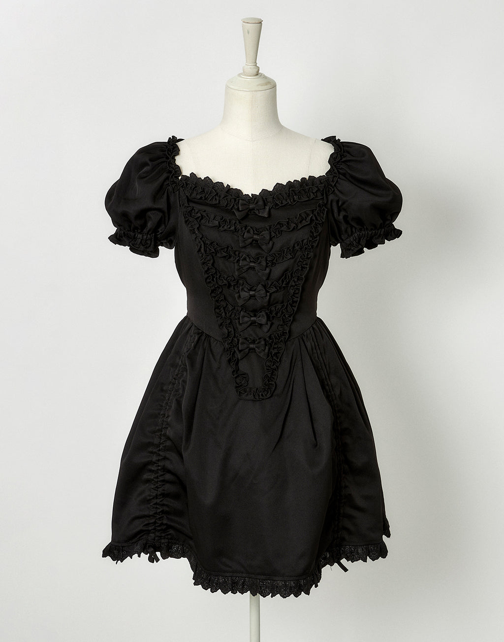 Bone ribbon puff doll dress