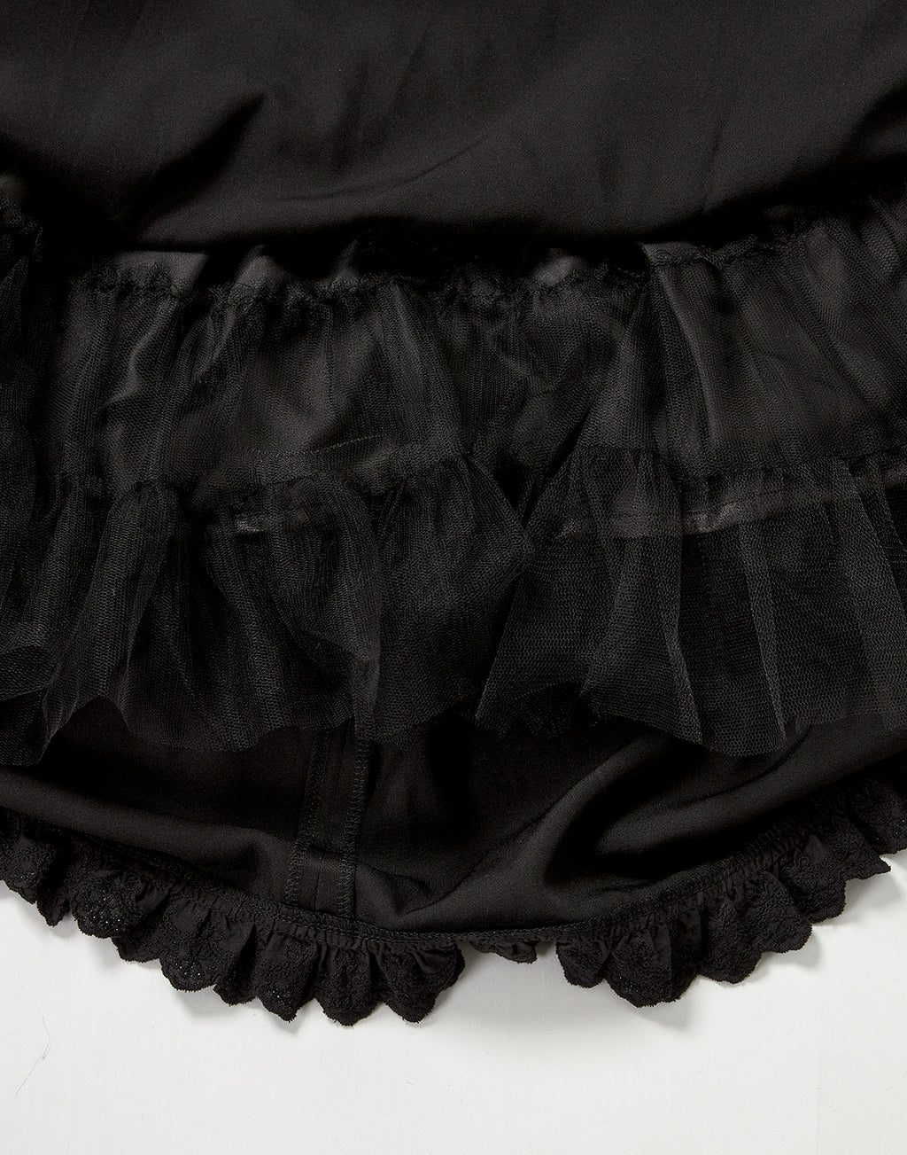 Bone ribbon puff doll dress