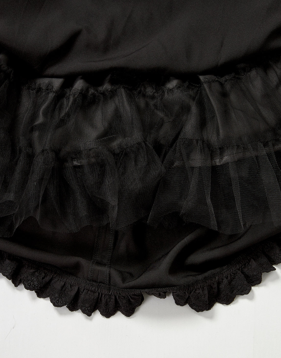 Bone ribbon puff doll dress