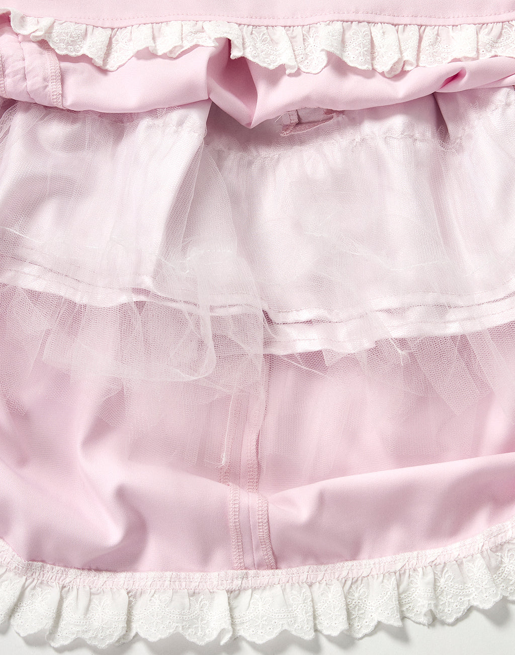 Bone ribbon puff doll dress