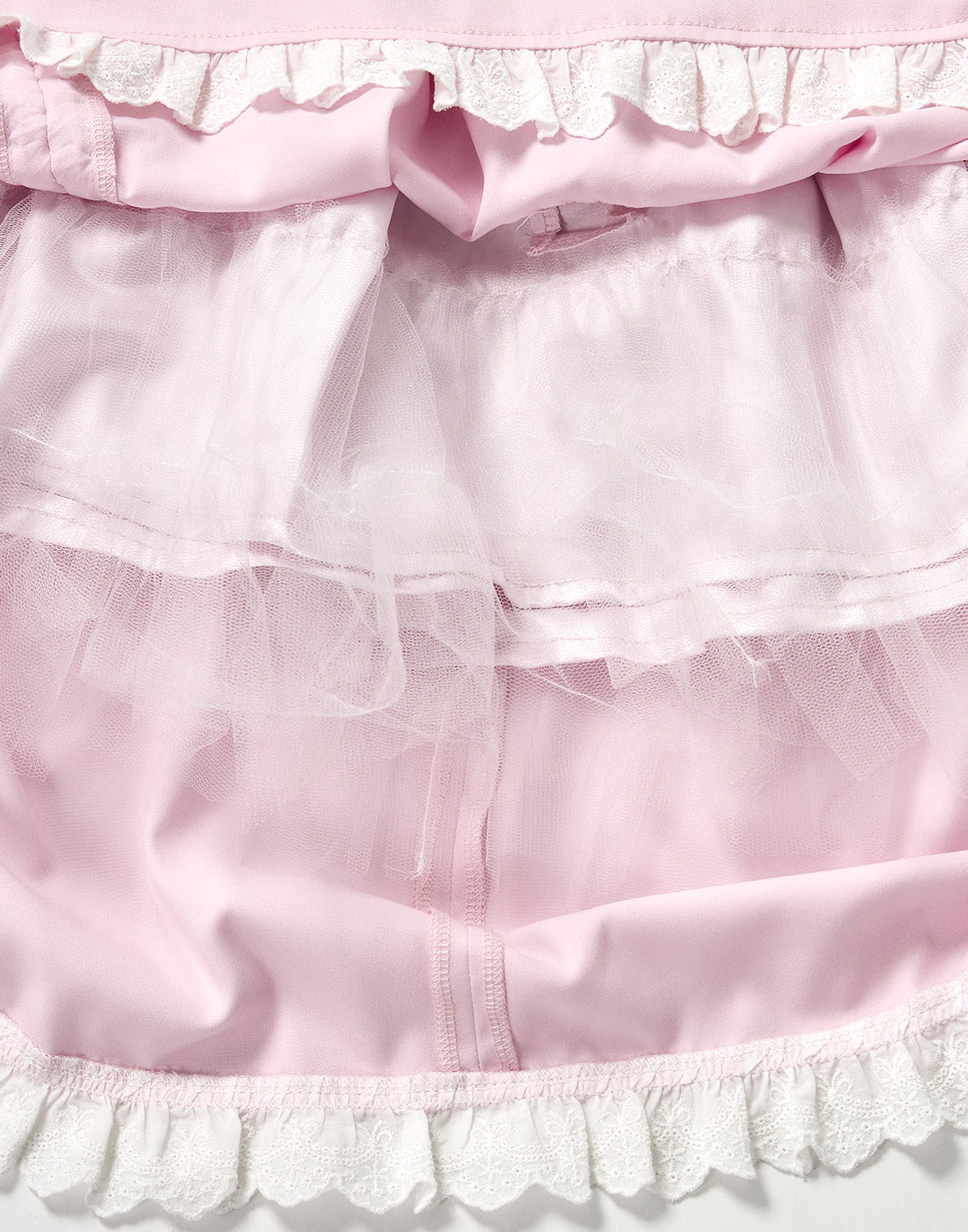 Bone ribbon puff doll dress