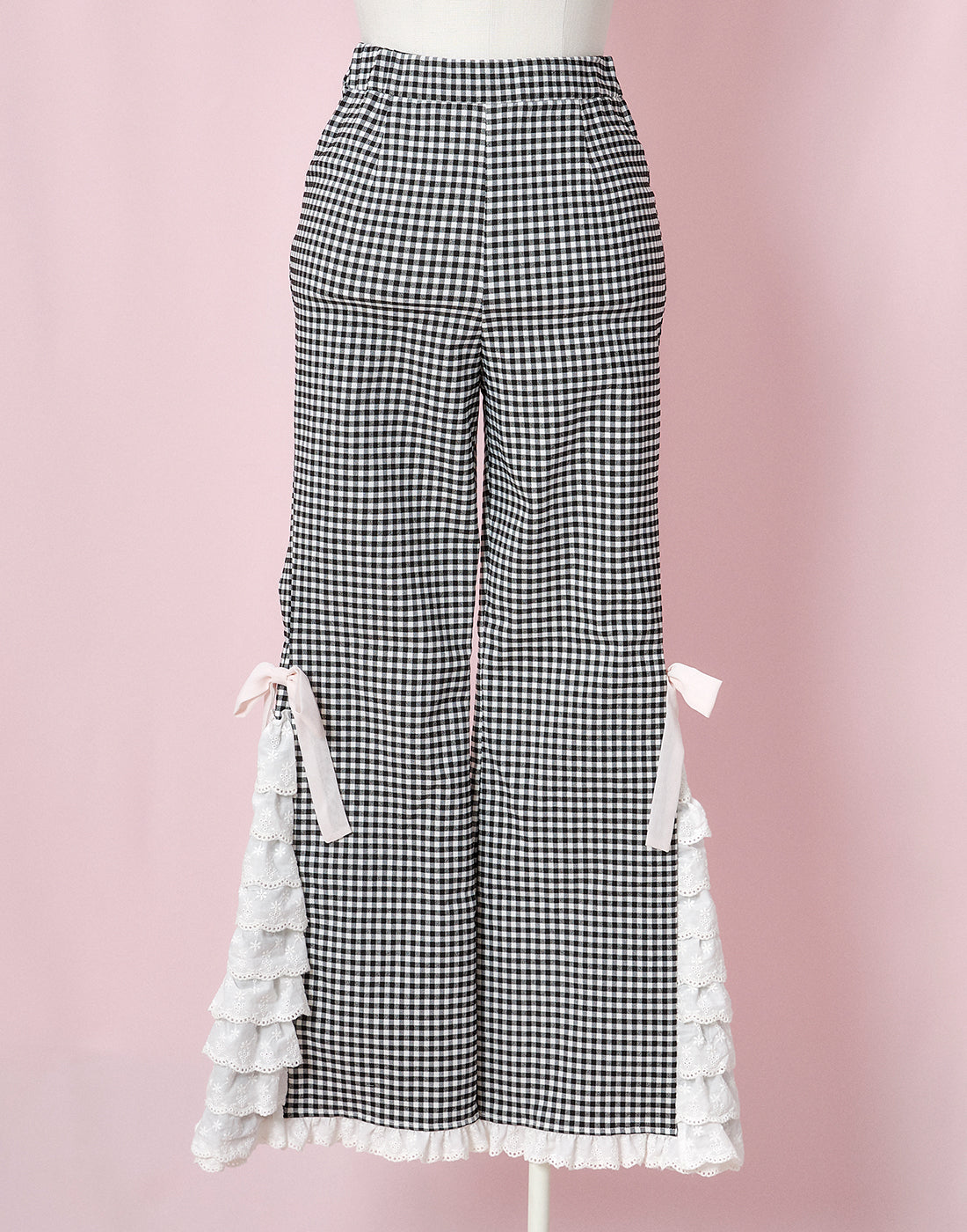 Lolime PRETTY UP Gingham checked Pants