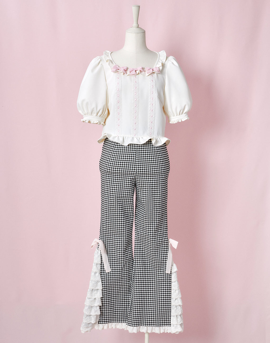 Lolime Coquette Ribbon Top