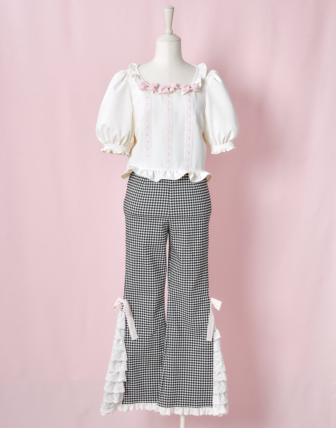 Lolime Coquette Ribbon Top