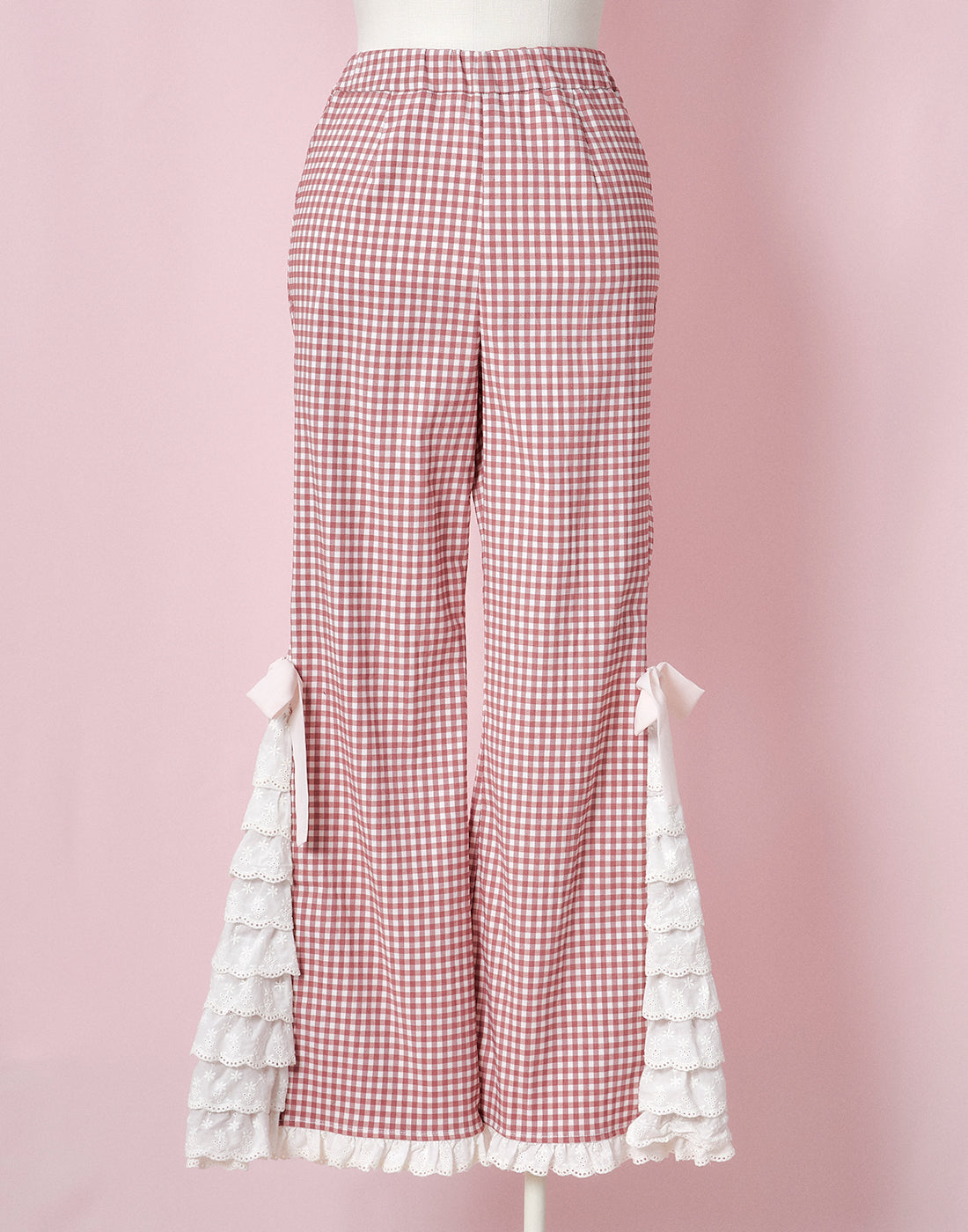 Lolime PRETTY UP Gingham checked Pants