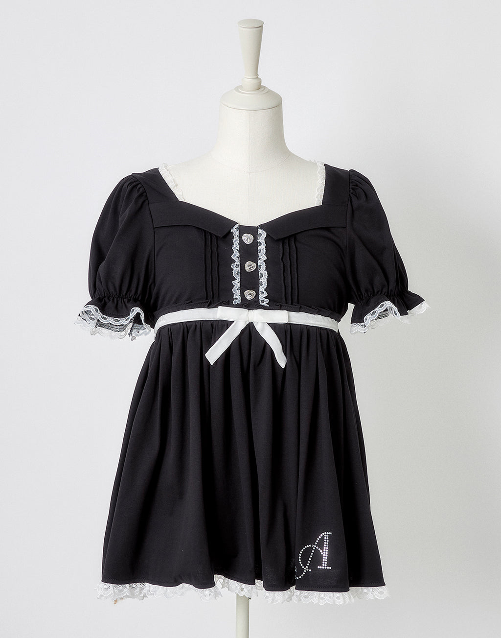 AVENCHUMU Neck ribbon & heart bijou baby doll