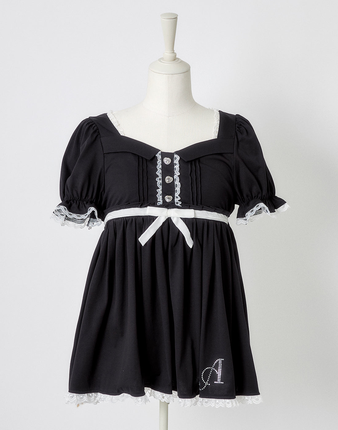 AVENCHUMU Neck ribbon & heart bijou baby doll