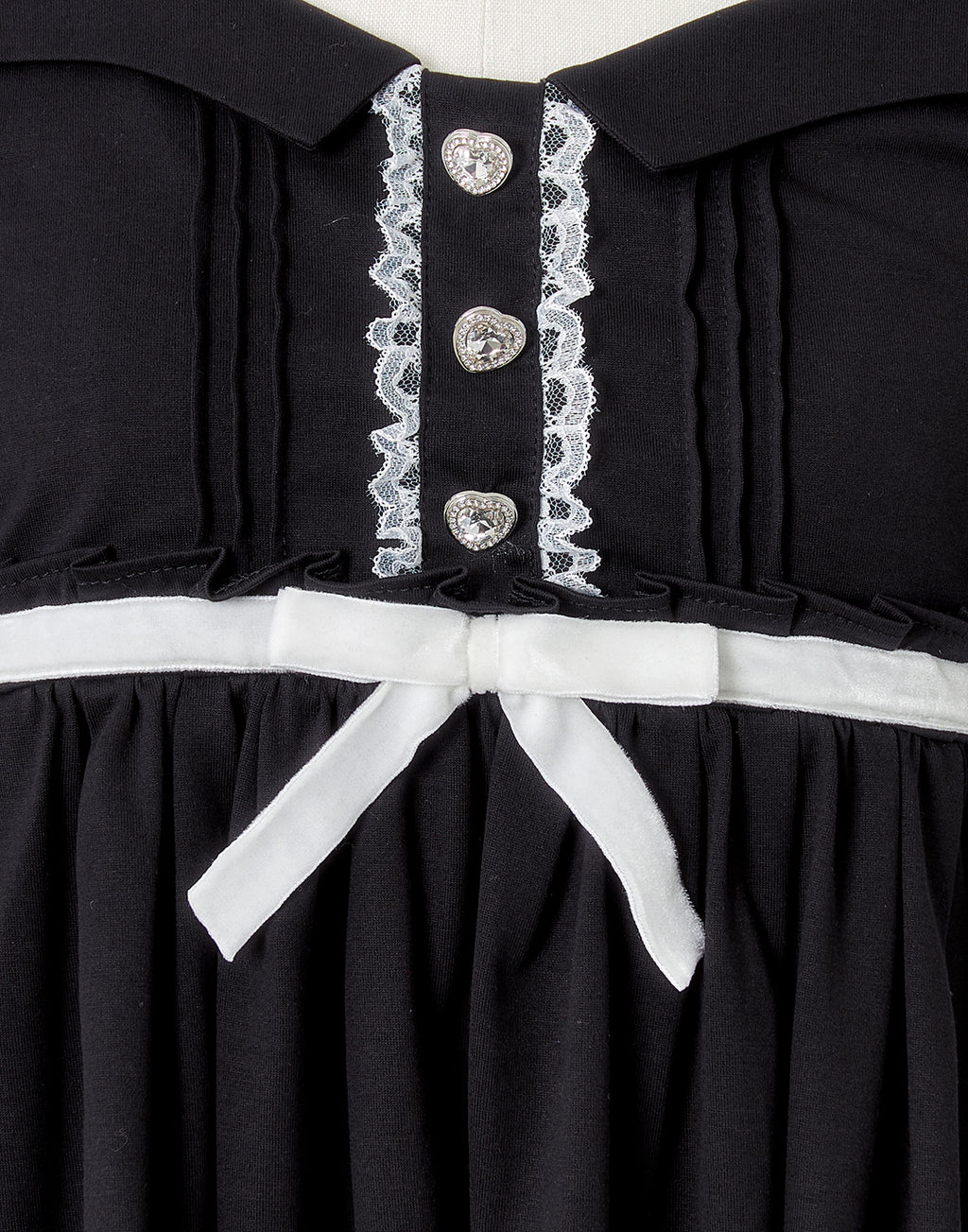 AVENCHUMU Neck ribbon & heart bijou baby doll