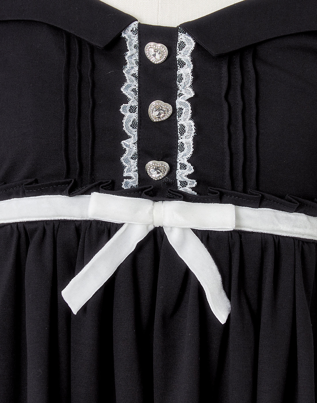 AVENCHUMU Neck ribbon & heart bijou baby doll