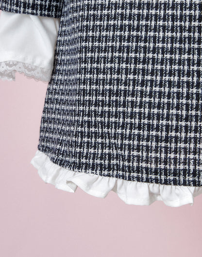 (September Delivery) mellfy memory Love and classy tweed Dress