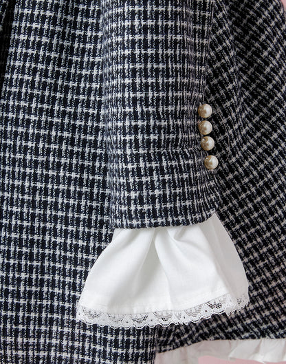 (September Delivery) mellfy memory Love and classy tweed Dress