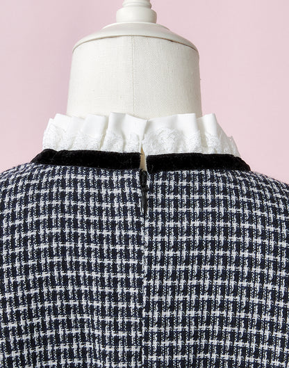 (September Delivery) mellfy memory Love and classy tweed Dress