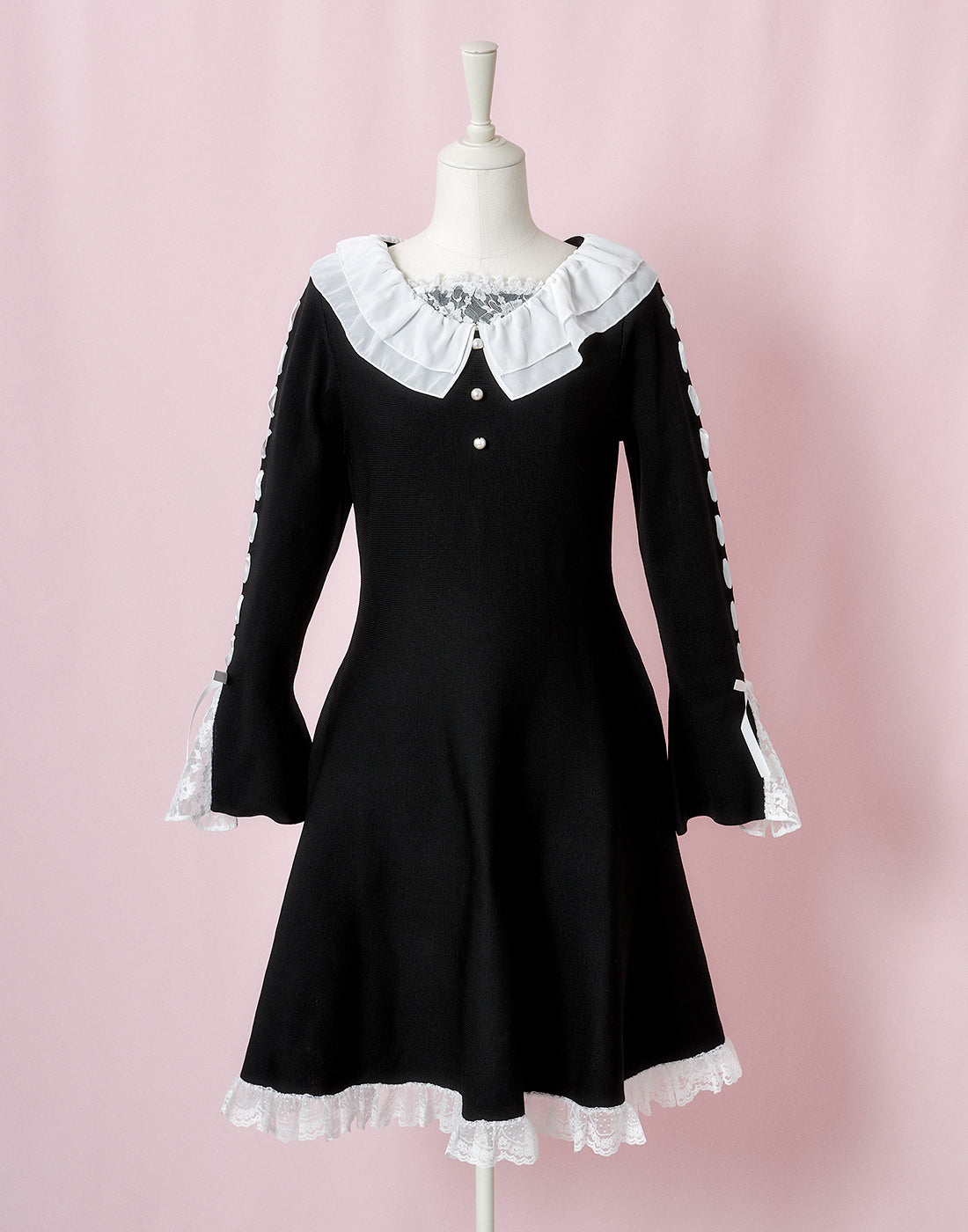 mellfy memory Precious memories flare Knit Dress