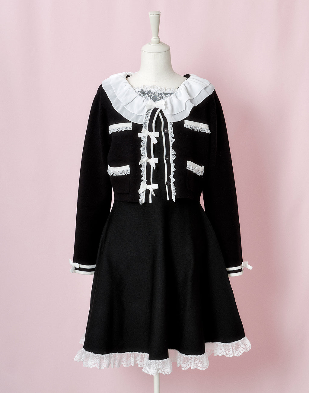 mellfy memory Precious memories flare Knit Dress