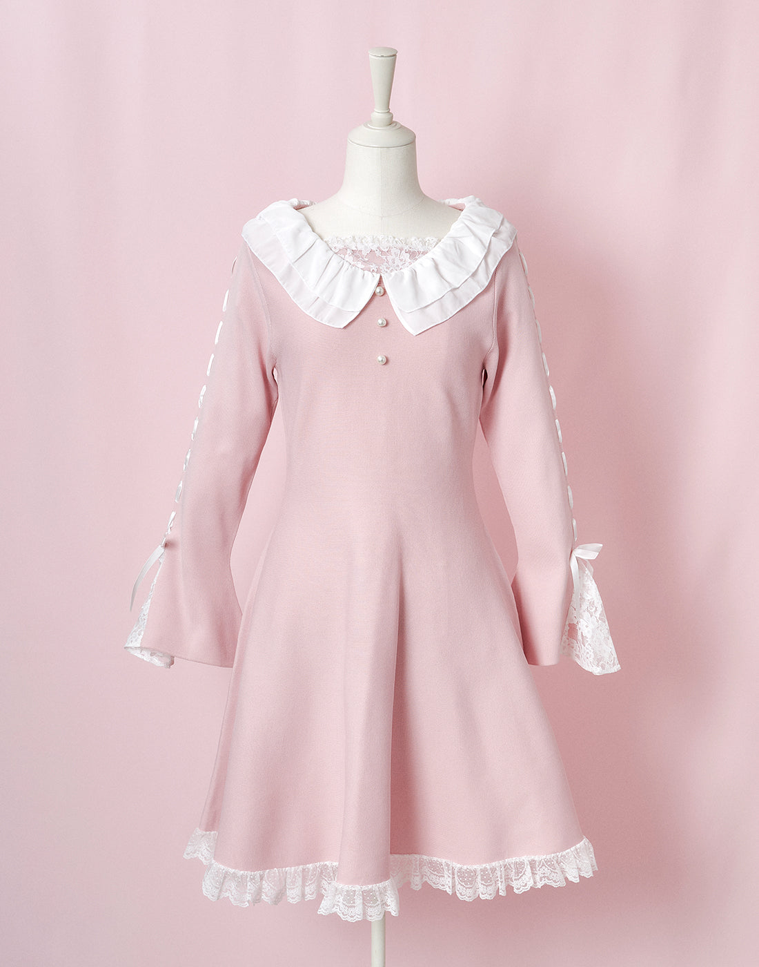 mellfy memory Precious memories flare Knit Dress