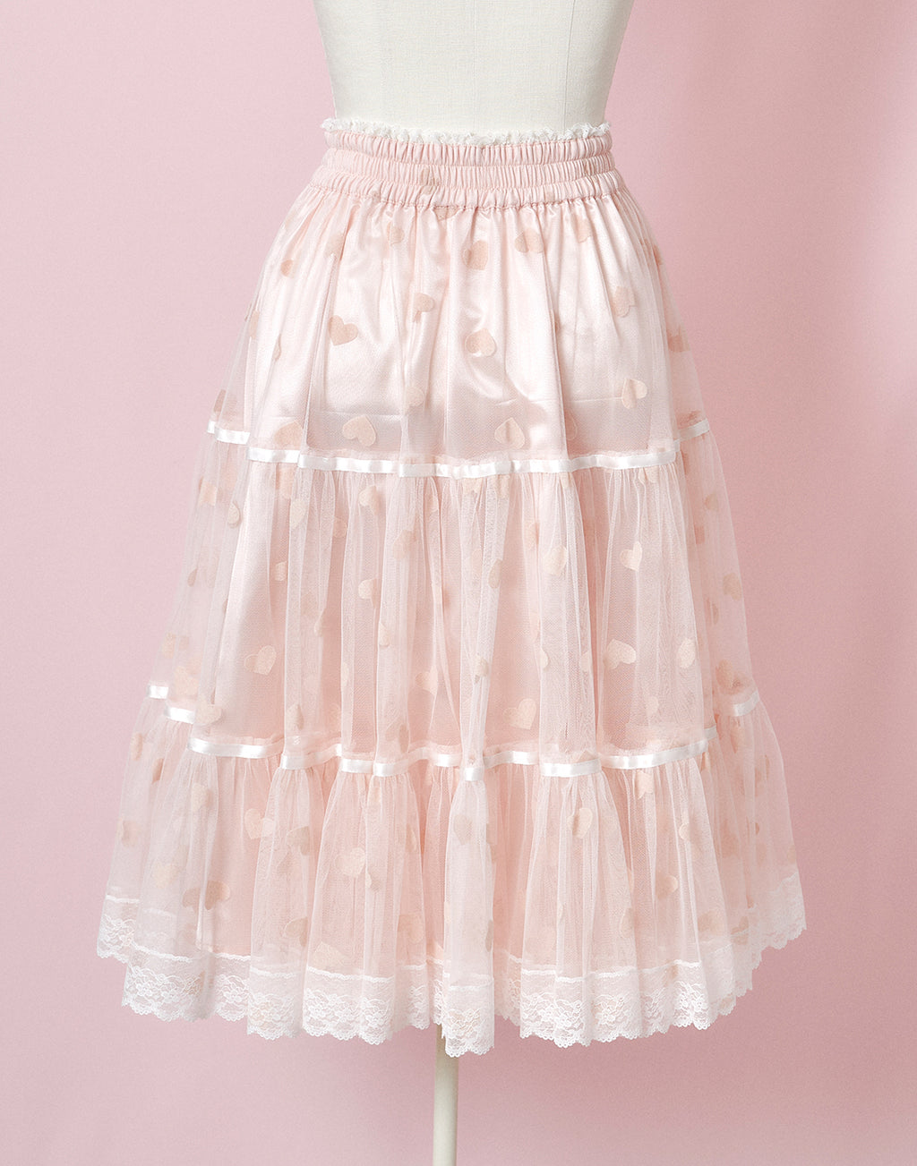 mellfy memory Dreamy heart tulle Skirt