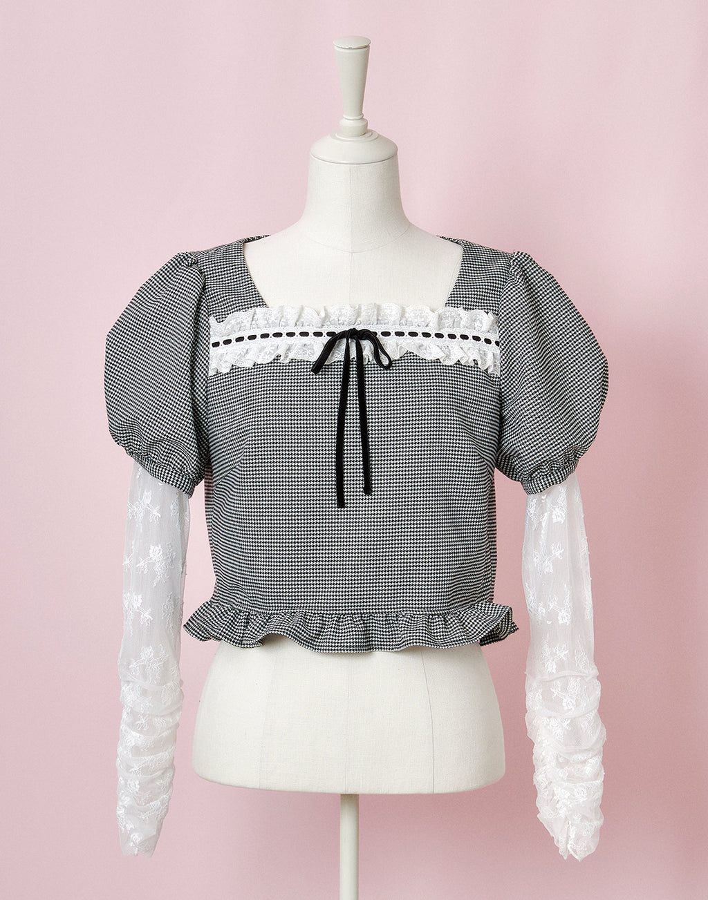 mellfy memory Like a doll classic check Top