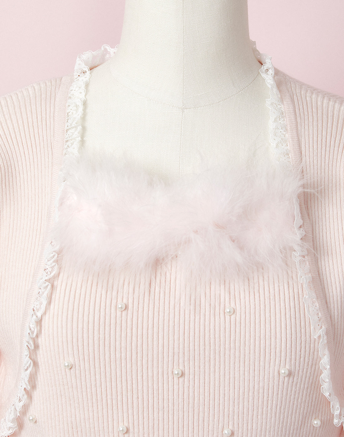 mellfy memory Fairy swan bolero-like Knit Top