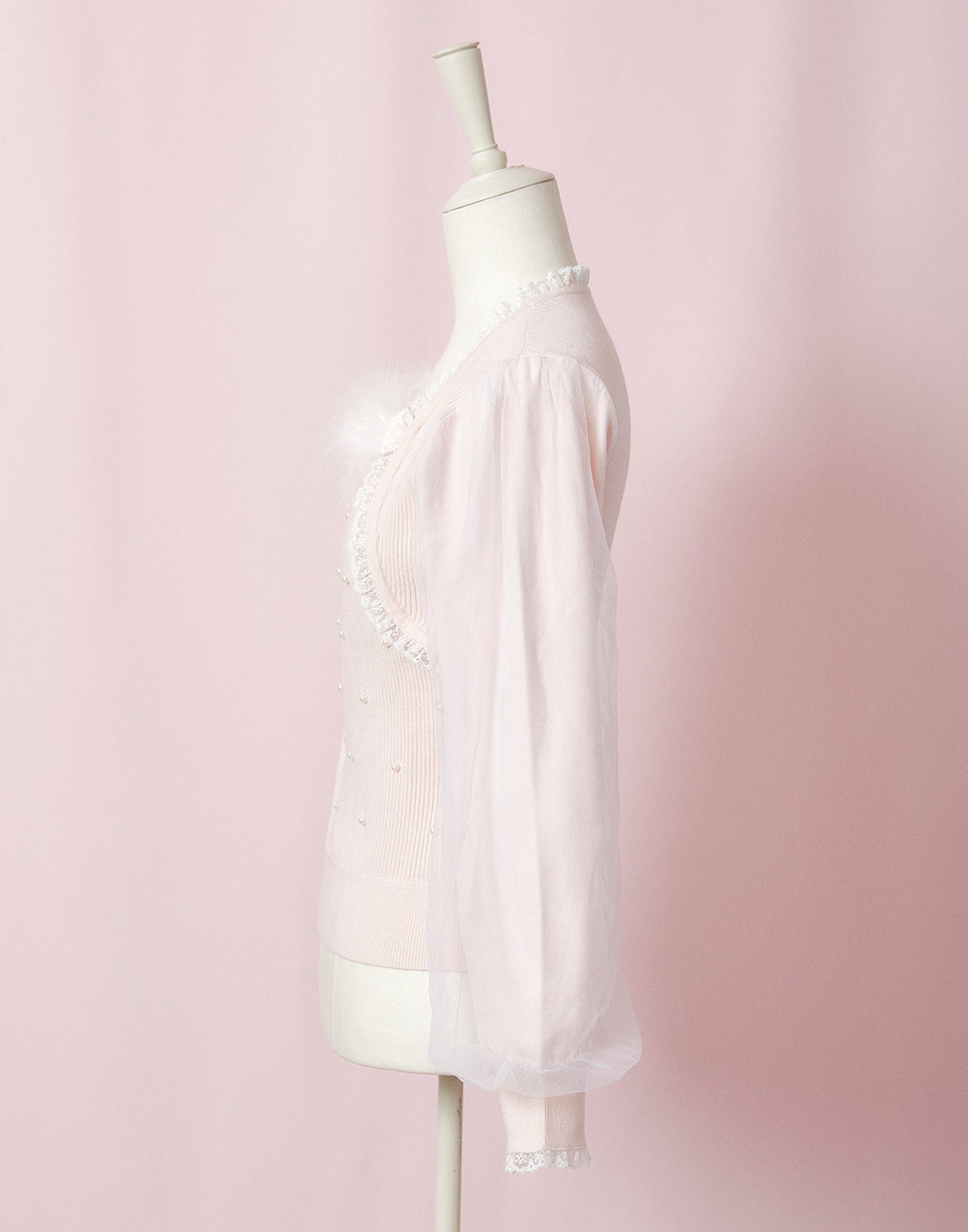 mellfy memory Fairy swan bolero-like Knit Top