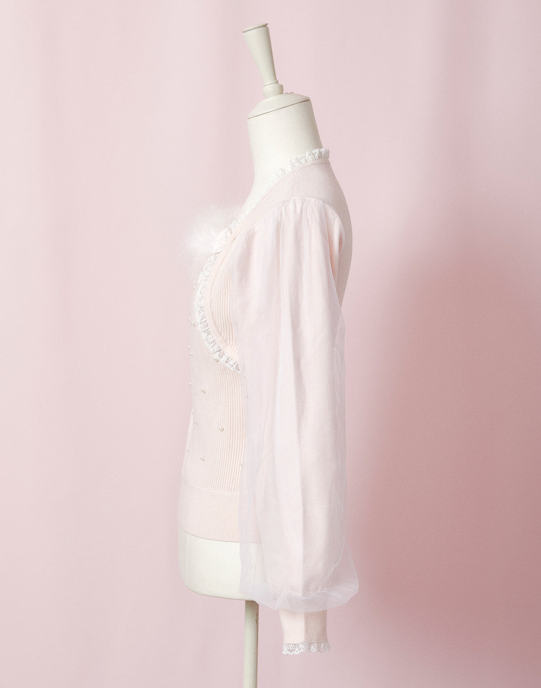 mellfy memory Fairy swan bolero-like Knit Top