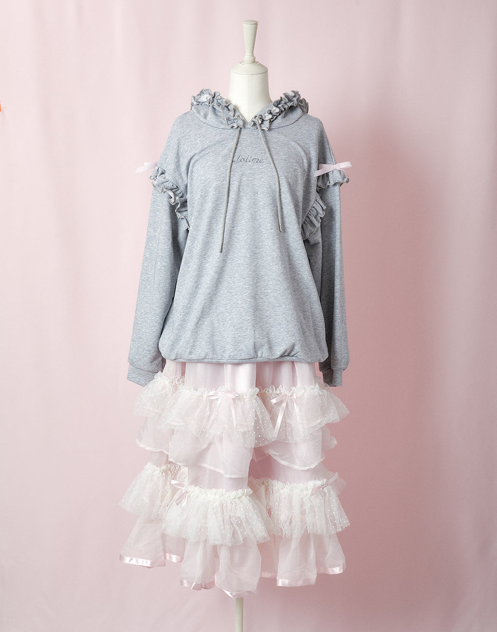 <Deliver In October> Lolime fluffy lace Skirt