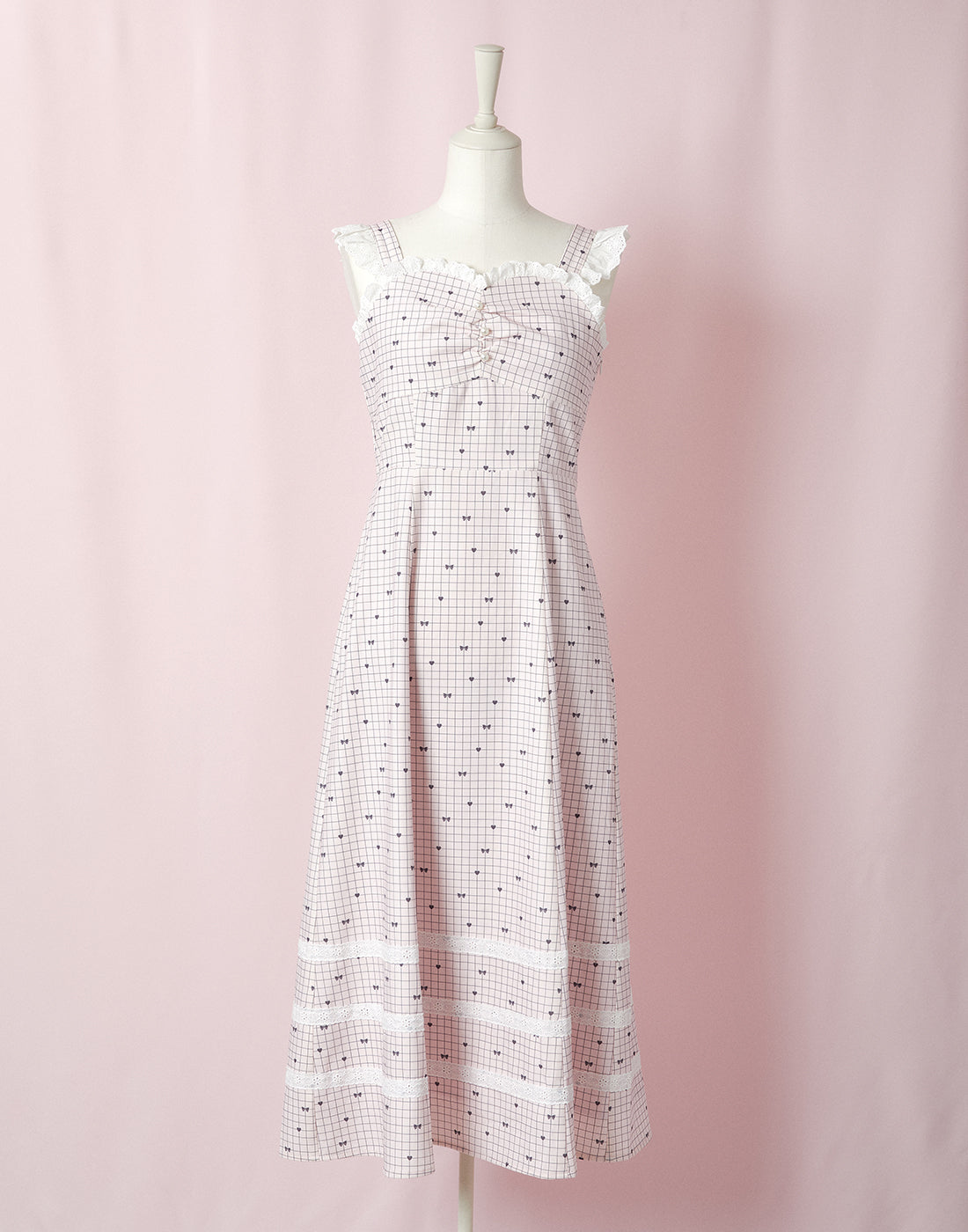 <Deliver In October> Lolime Heart arrow Jumper Skirt Dress