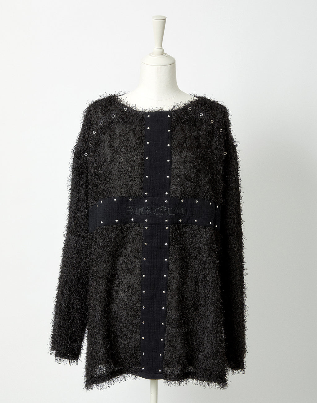 <Deliver in Late September> AVENCHUMU Studs cross shaggy tops