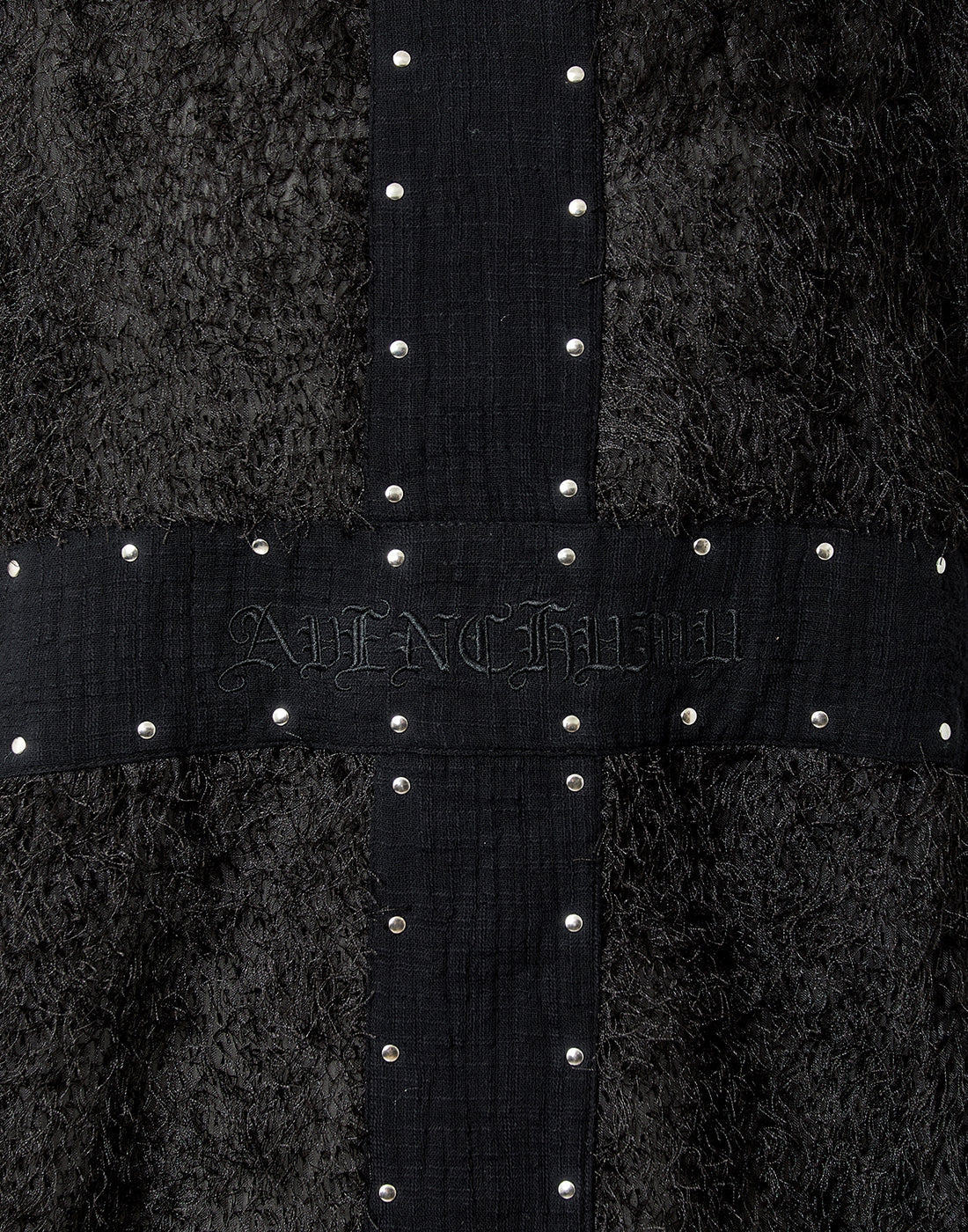 <Deliver in Late September> AVENCHUMU Studs cross shaggy tops