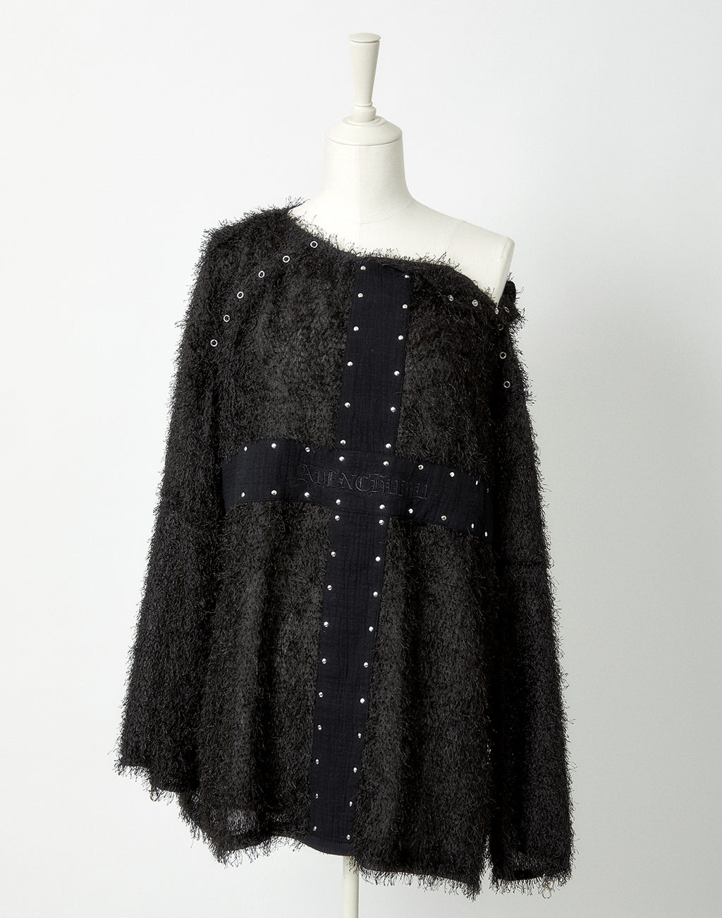 <Deliver in Late September> AVENCHUMU Studs cross shaggy tops