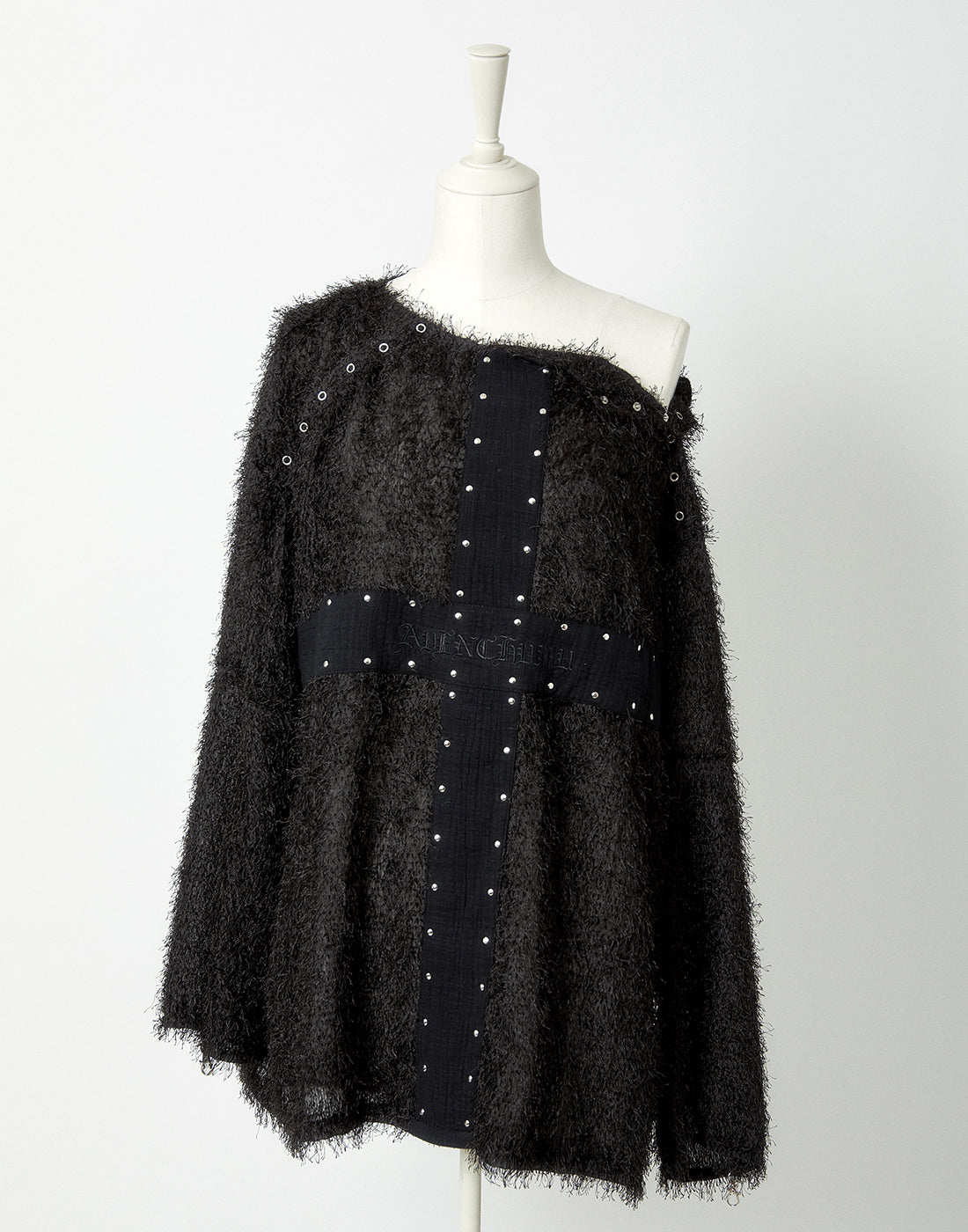 <Deliver in Late September> AVENCHUMU Studs cross shaggy tops