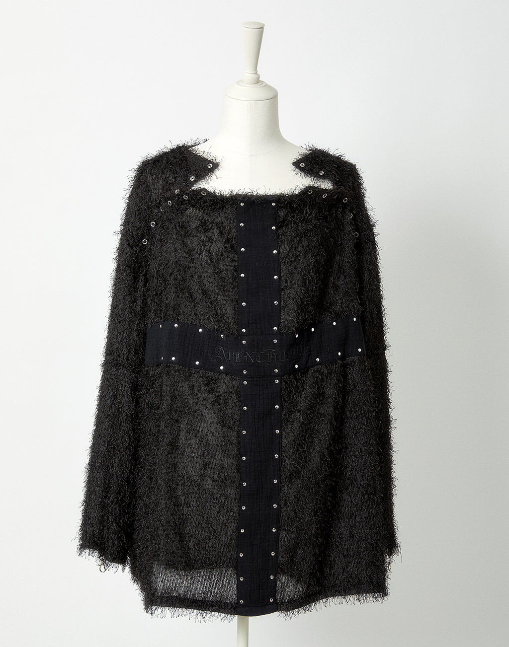 <Deliver in Late September> AVENCHUMU Studs cross shaggy tops