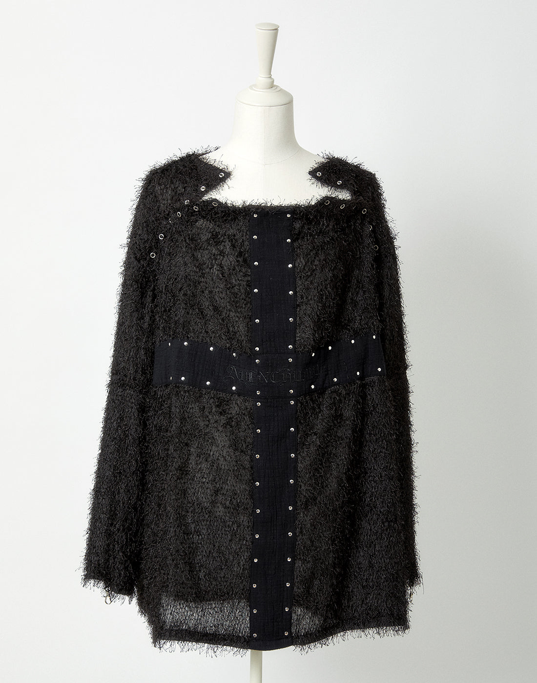 <Deliver in Late September> AVENCHUMU Studs cross shaggy tops