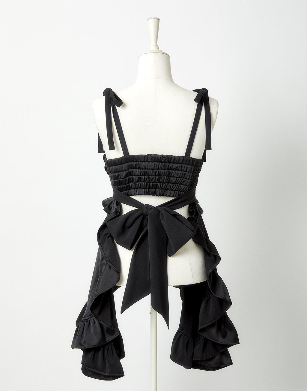 <Deliver in Late September> AVENCHUMU Zip heart ＆ chain ruffle gilet