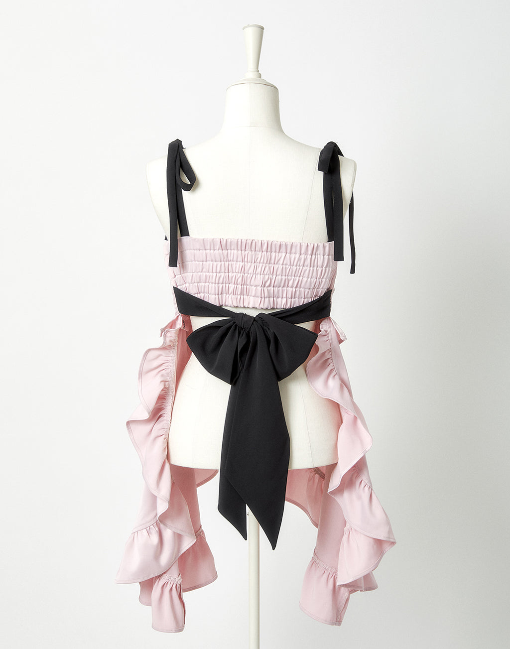 <Deliver in Late September> AVENCHUMU Zip heart ＆ chain ruffle gilet