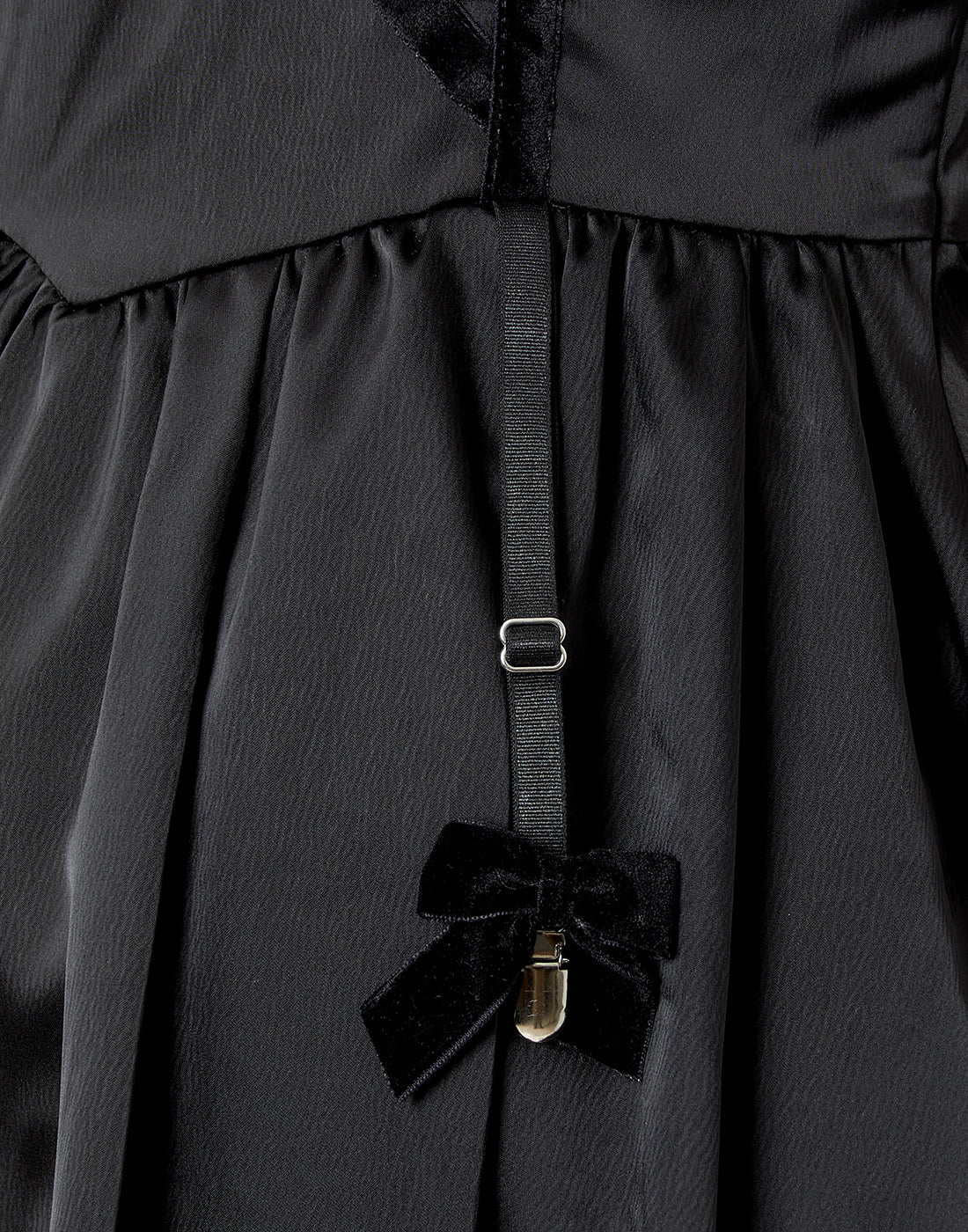 AVENCHUMU Back ruffle ribbon harness one piece