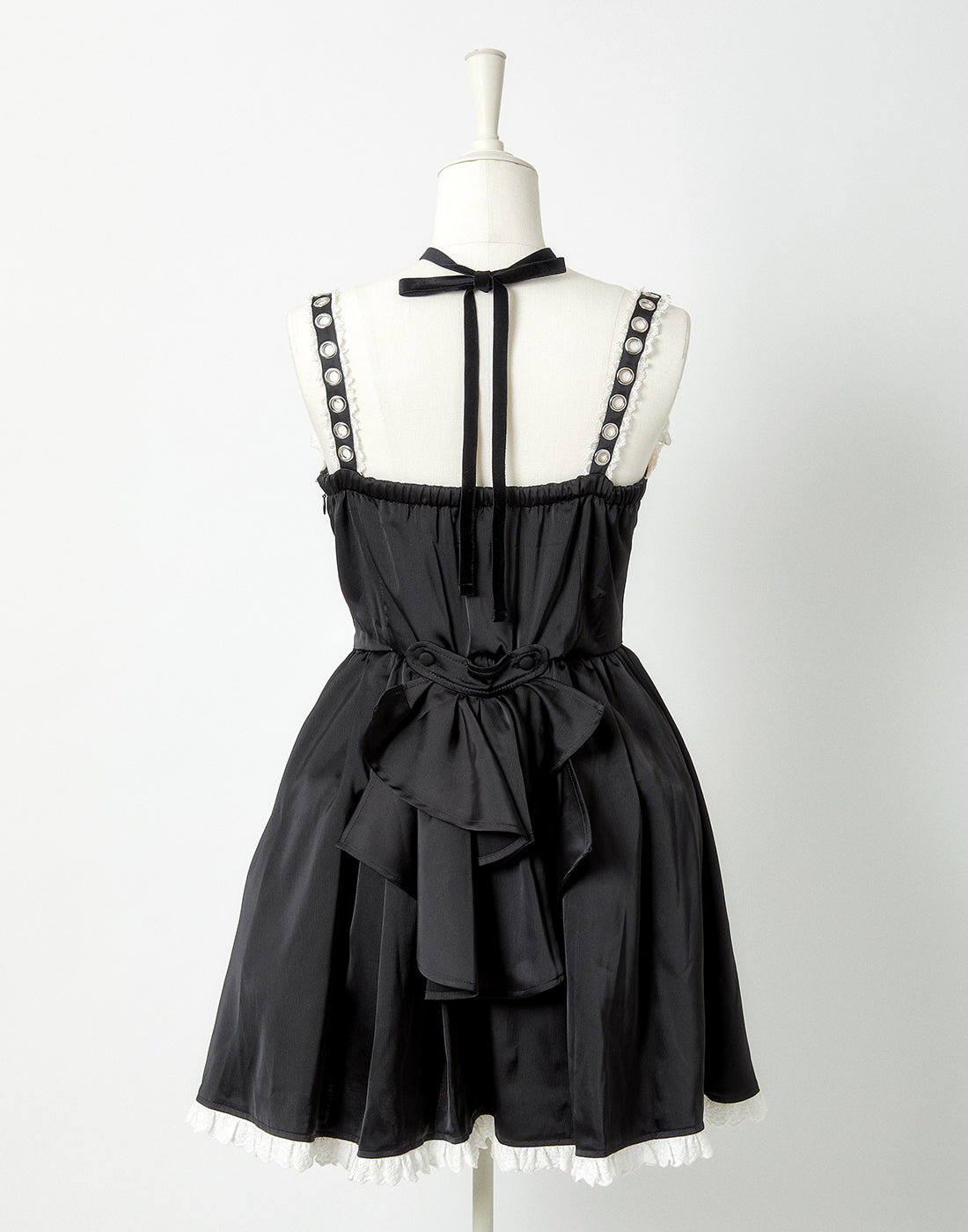 AVENCHUMU Back ruffle ribbon harness one piece