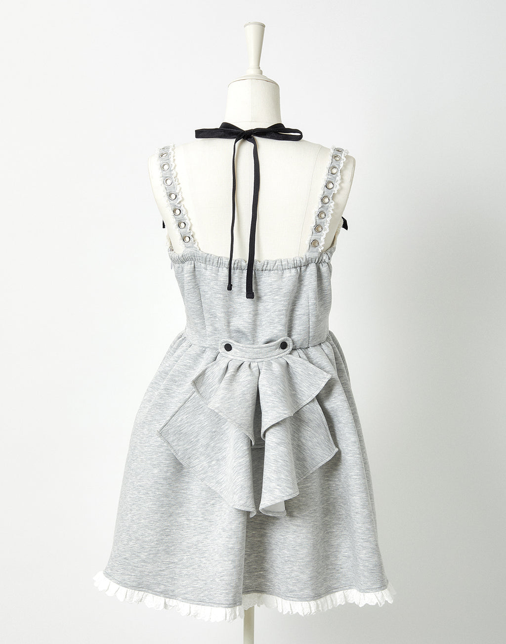 AVENCHUMU Back ruffle ribbon harness one piece