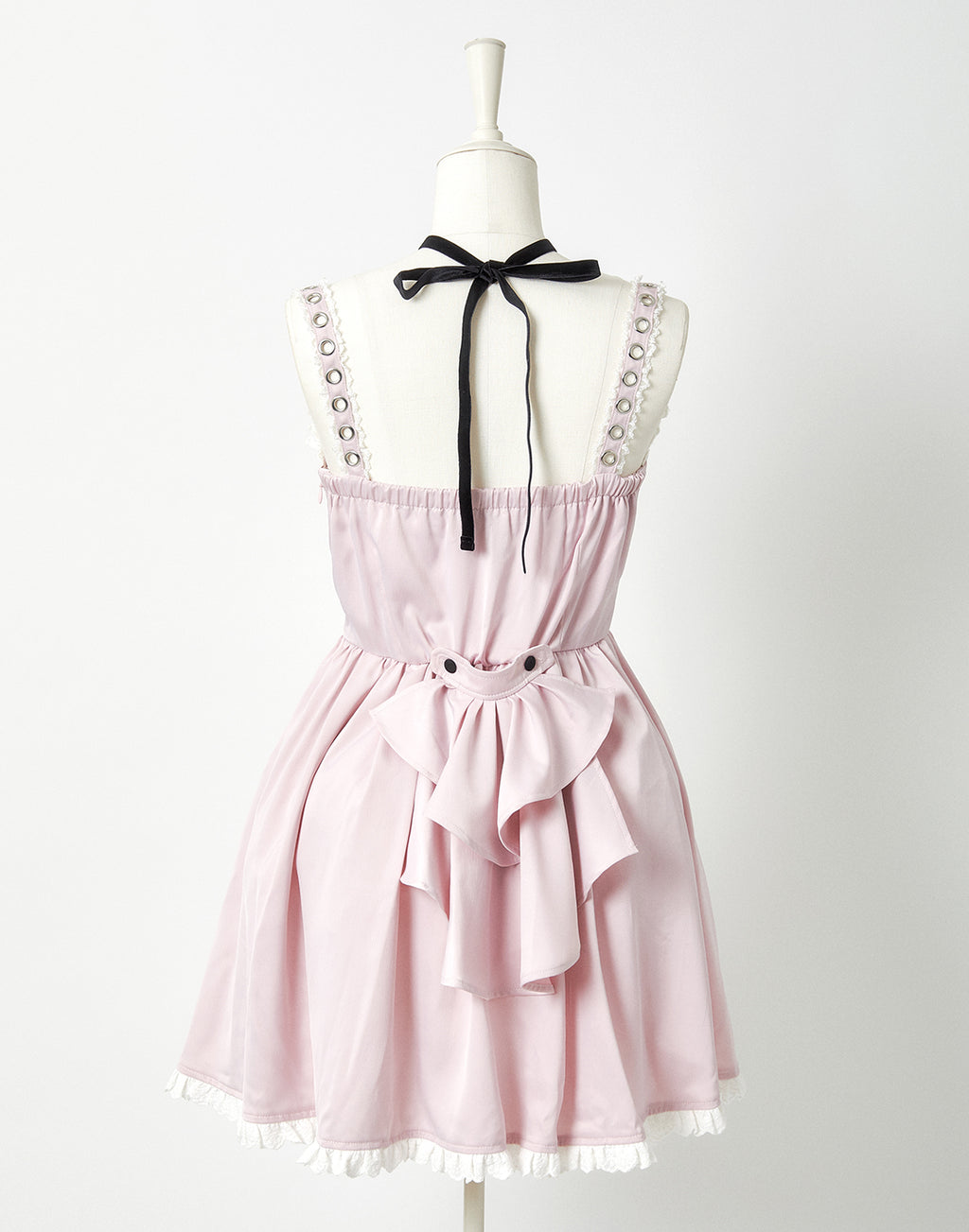AVENCHUMU Back ruffle ribbon harness one piece