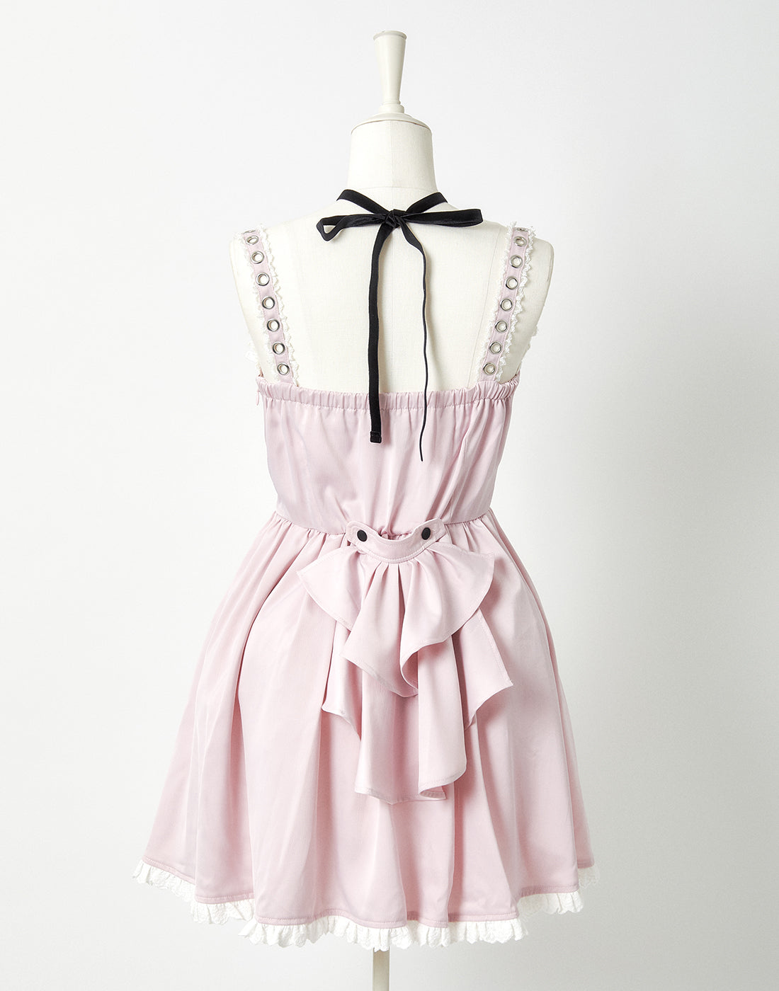 AVENCHUMU Back ruffle ribbon harness one piece
