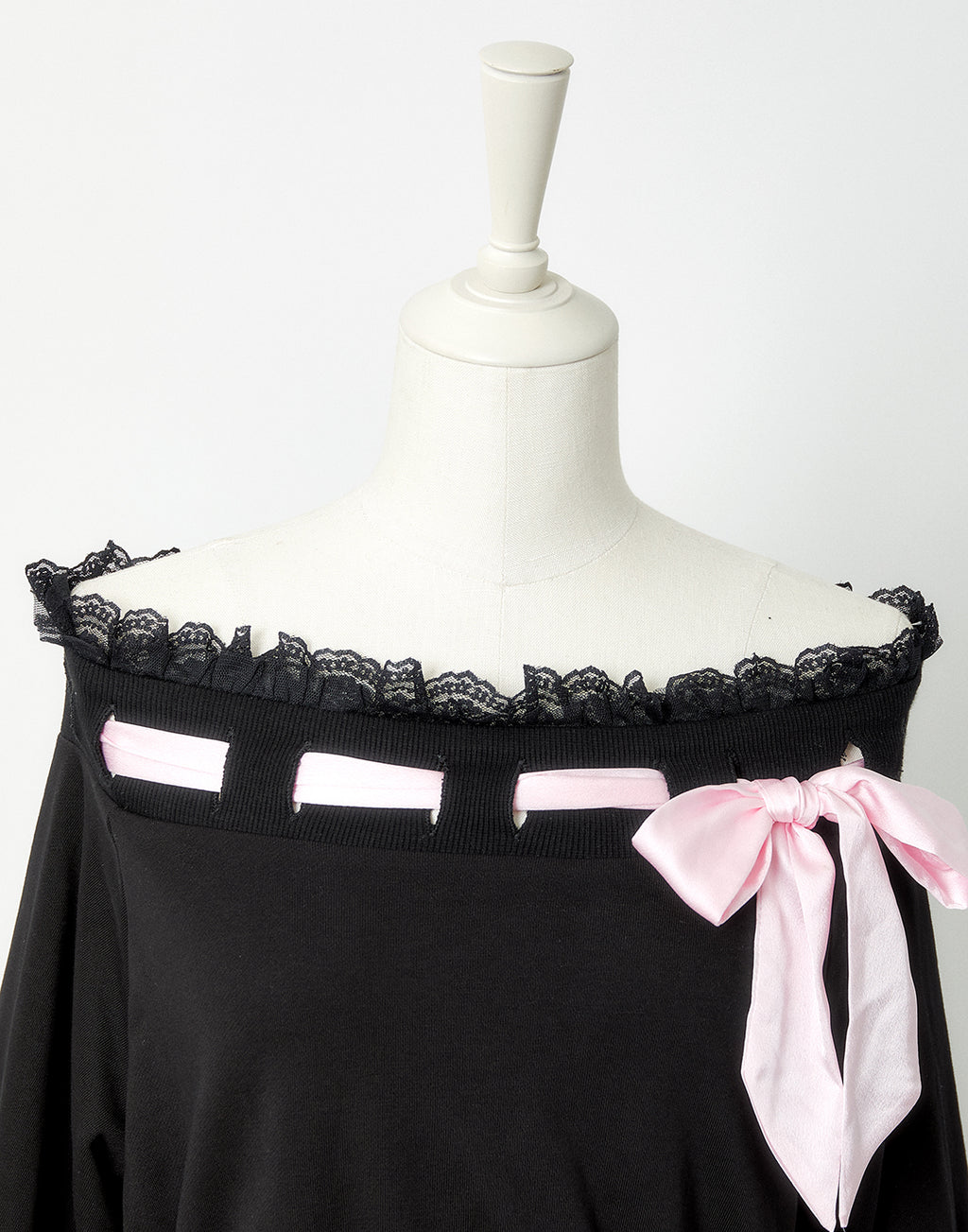 AVENCHUMU Off shoulder satin ribbon tops