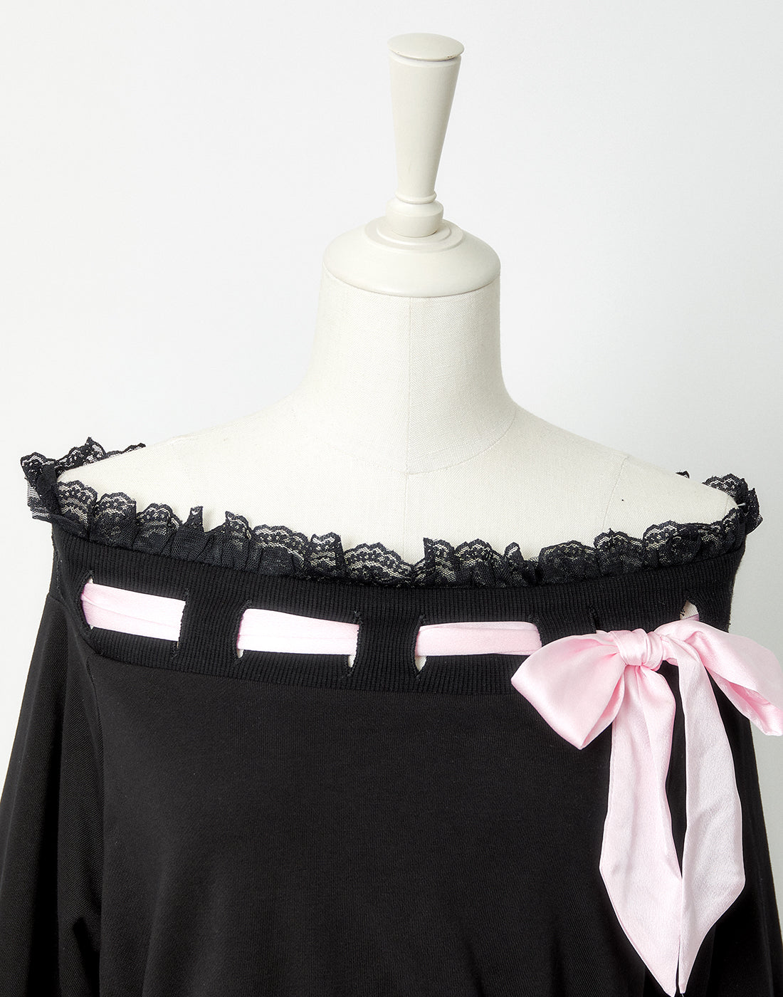 AVENCHUMU Off shoulder satin ribbon tops