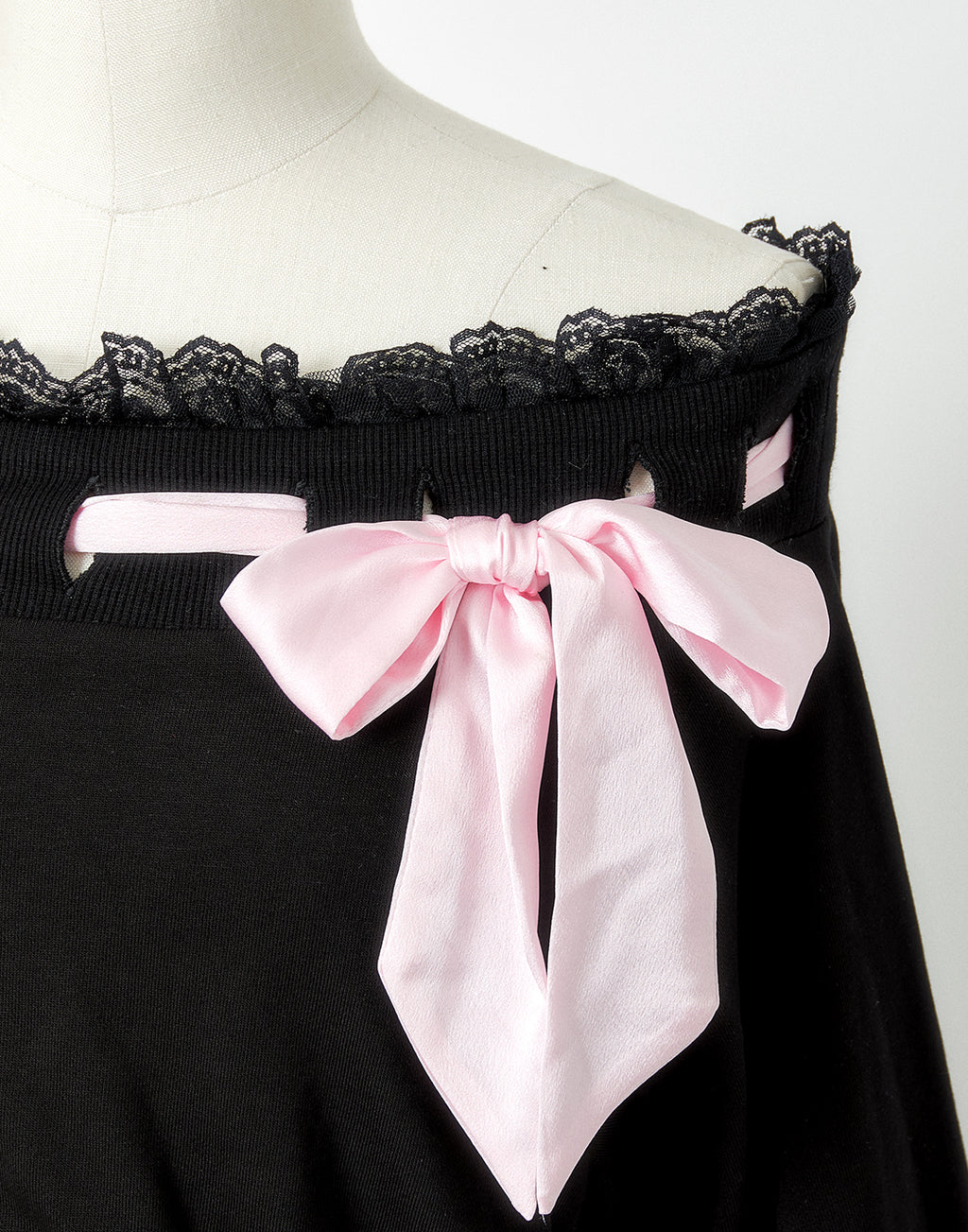 AVENCHUMU Off shoulder satin ribbon tops