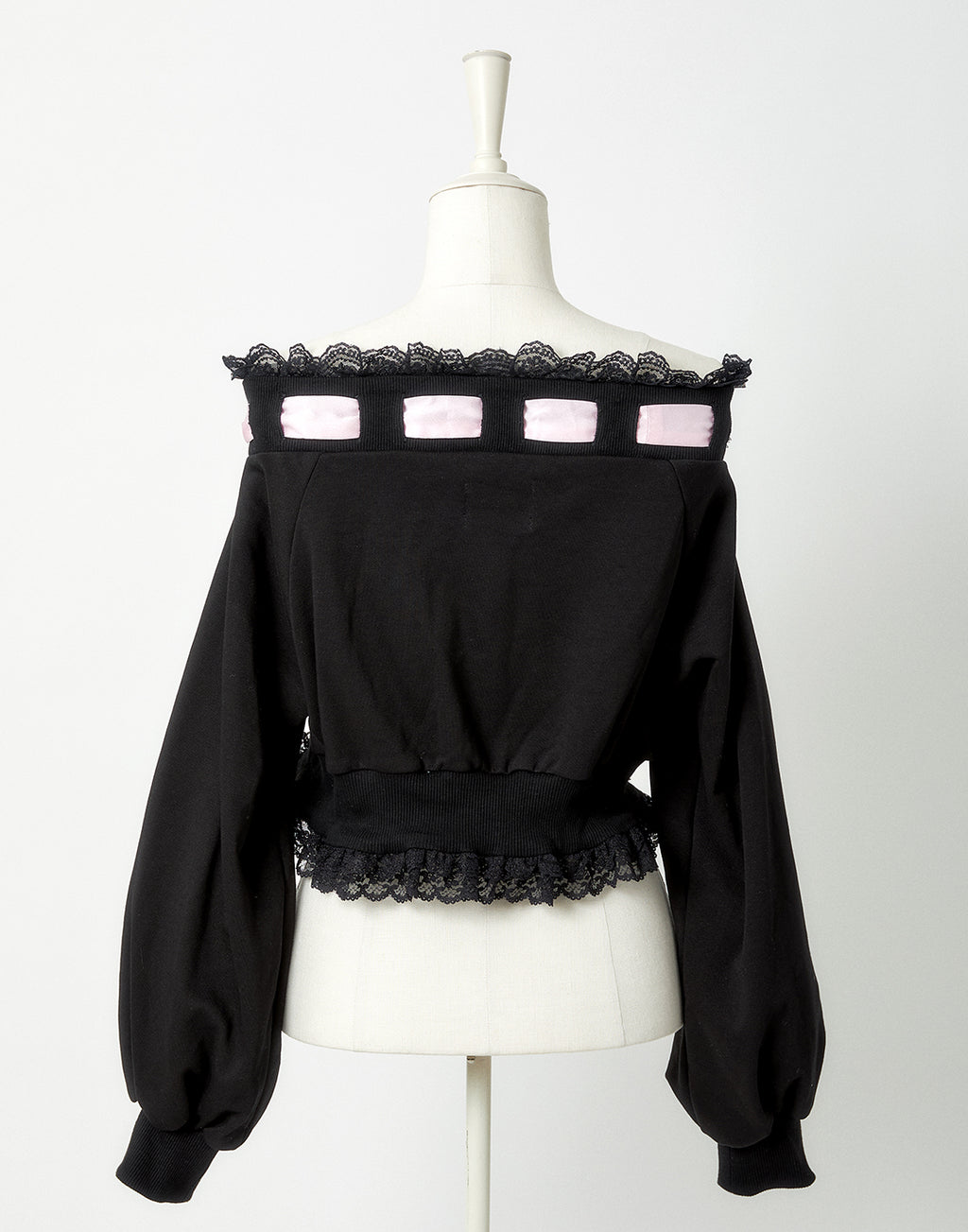 AVENCHUMU Off shoulder satin ribbon tops