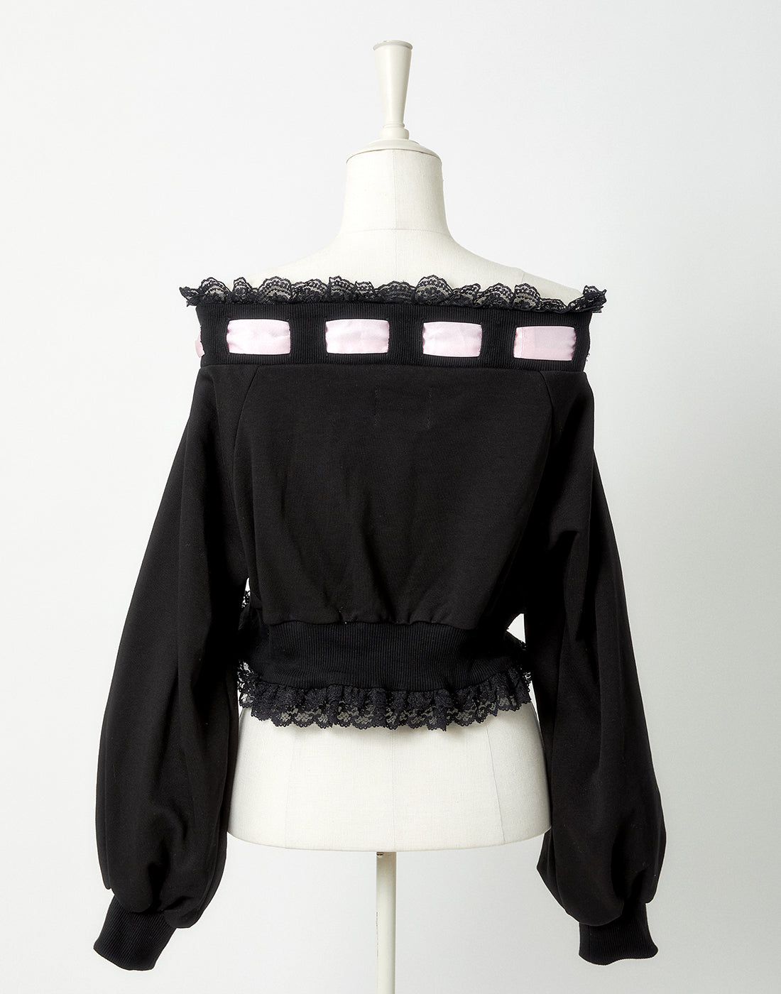 AVENCHUMU Off shoulder satin ribbon tops