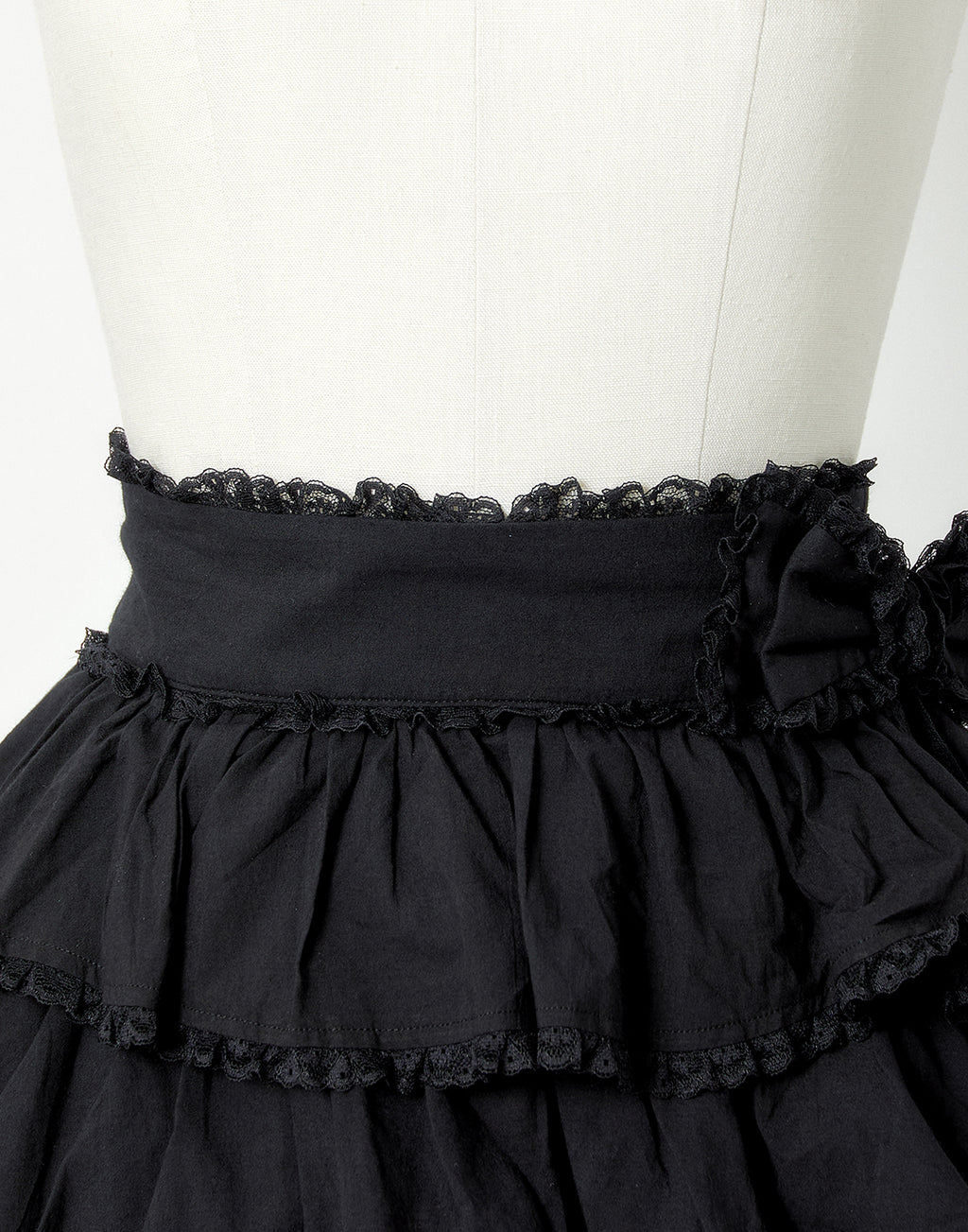 <Deliver in Late September> AVENCHUMU Ruffle frill ribbon tiered skirt
