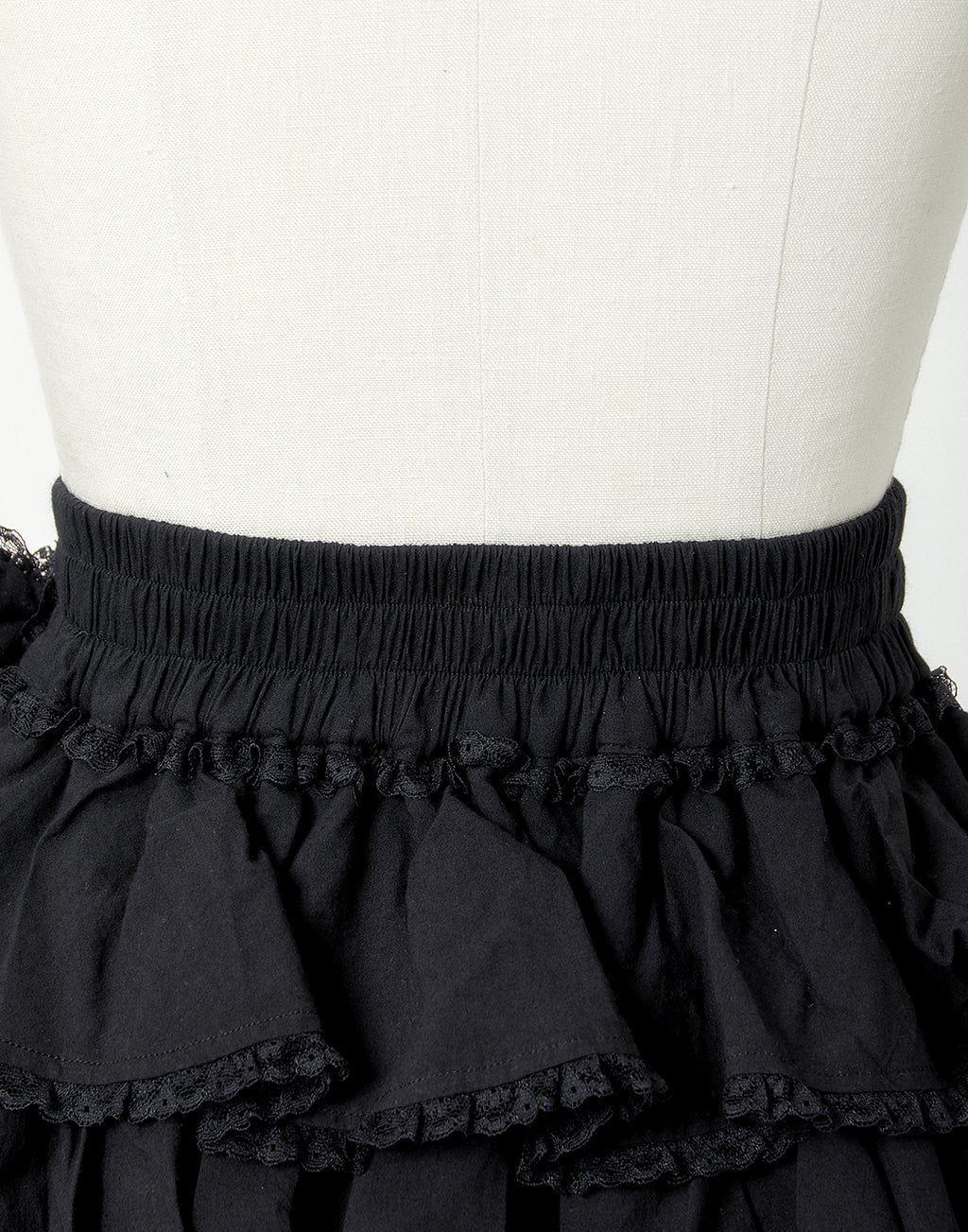 <Deliver in Late September> AVENCHUMU Ruffle frill ribbon tiered skirt